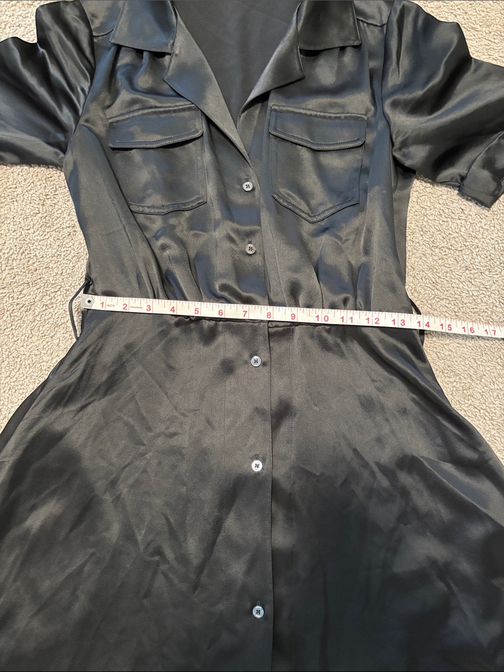 STAUD Millie Belted Satin Maxi Shirt
Dress - Picture 11 of 12